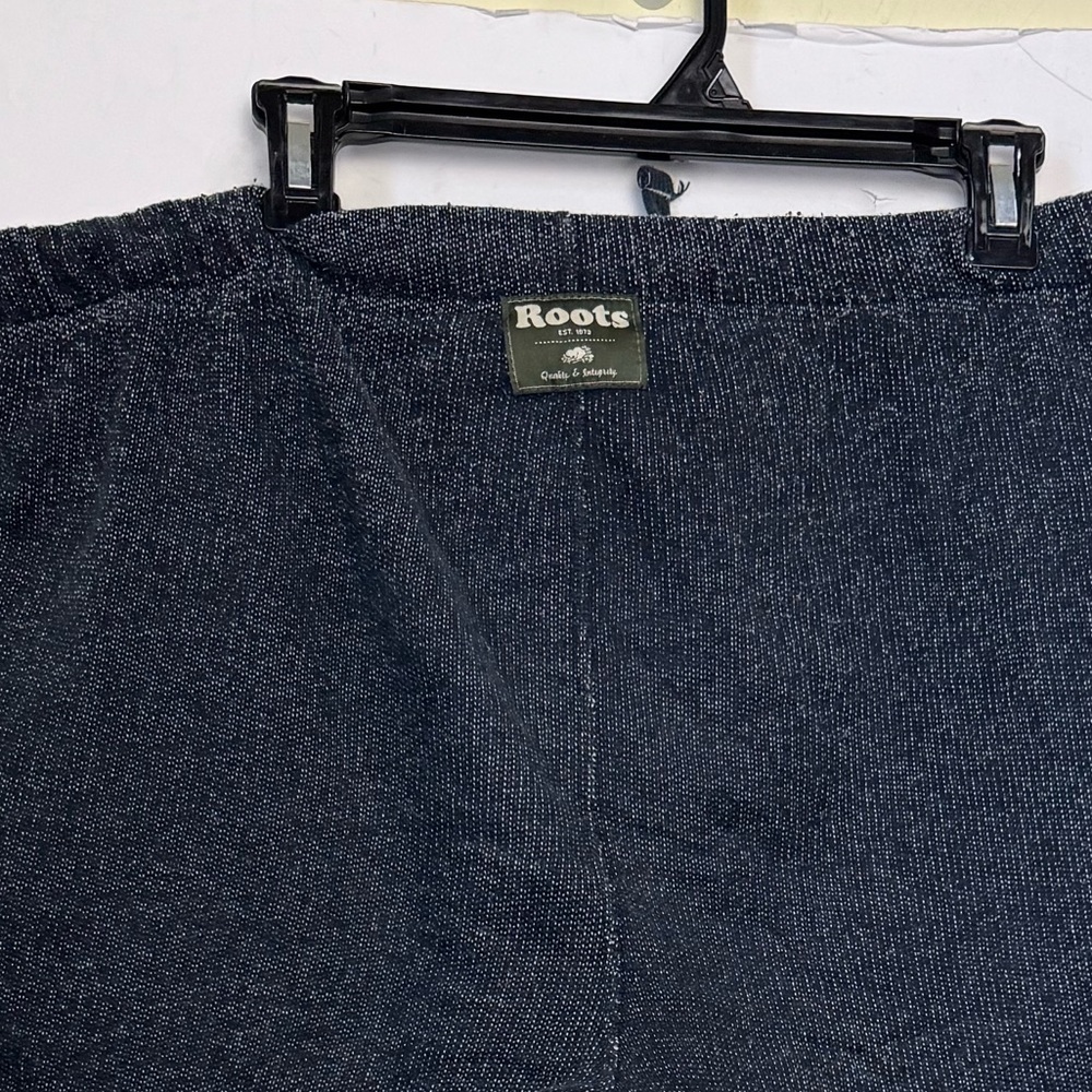 Roots Original Cotton Blend Sweatpant Fleece Pockets Drawcord Logo Soft Unisex L - Picture 9 of 16